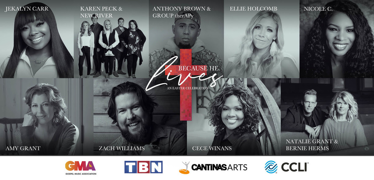 Gospel Music Association Announces Easter Broadcast Special on TBN, Because He Lives: An Easter Celebration